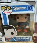 Funko Pop DC Universe Superman #07 Vaulted Blue Box 2015 Reissue HTF OG