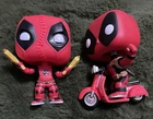 funko pop Deadpool Figures X 2 One on Scooter Marvel