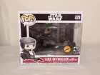Funko Pop! Deluxe Star Wars Limited Chase Luke Skywalker With Speeder Bike #229