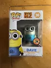 Funko Pop! Despicable Me 2 Minion Dave #36 Metallic SDCC 1008 Pieces Damaged