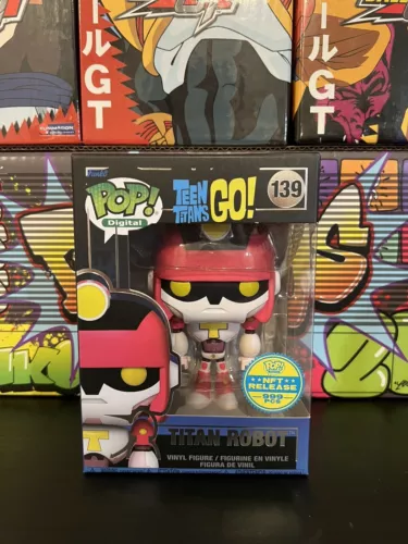 Funko Pop Digital #139 Titan Robot Grail 999 Pcs Teen Titans Go! Misprint ERROR