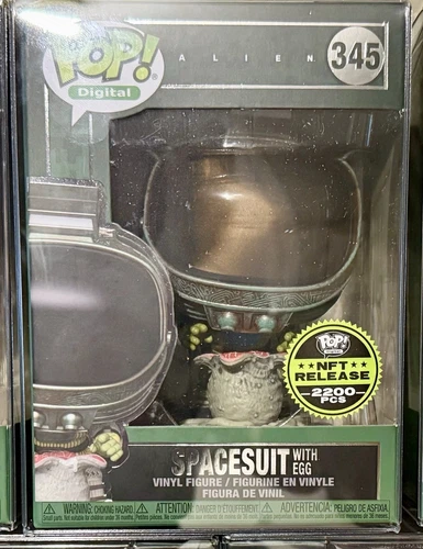 🔥Funko Pop! Digital - Alien - SPACESUIT with EGG #345 w/ Protector🔥