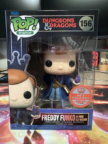 Funko Pop! Digital FREDDY AS HIGH ELF WIZARD #156  Dungeons & Dragons  LE 2500