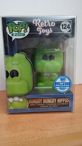 Funko Pop Digital Hasbro Retro Toys 124 Hungry Hungry Hippo LMTD Release 1550 Pc
