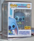 FUNKO POP DISNEY #1353 STITCH WITH TURTLE HOT TOPIC EXCLUSIVE NIB IN PROTECTOR