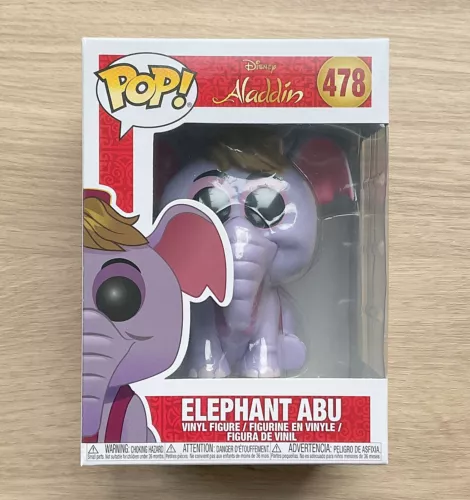 Funko Pop Disney Aladdin Elephant Abu #478 + Free Protector