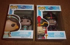 Funko Pop! Disney Aladdin Jafar #53  & Jasmine #52 w/ Protectors, Vaulted
