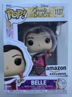 Funko Pop! Disney Belle Diamond Glitter Amazon Exclusive 1137 with Protector