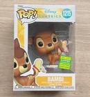 Funko Pop Disney Classics Bambi With Butterfly SDCC #1215 + Free Protector