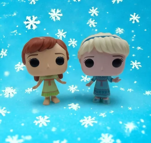 FUNKO POP DISNEY FROZEN II YOUNG ELSA 588 & YOUNG ANNA 589