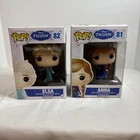 Funko Pop Disney Frozen Princess Elsa #82 and Anna #81 NIB