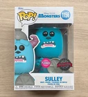 Funko Pop Disney Monsters Inc Sulley With Lid Flocked #1156 + Free Protector