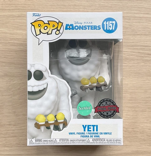 Funko Pop Disney Monsters Inc Yeti Scented #1157  + Free Protector