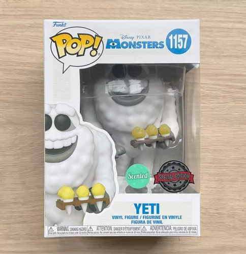 Funko Pop Disney Monsters Inc Yeti Scented #1157  + Free Protector