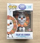 Funko Pop Disney Olaf Presents Olaf As Simba #1179 + Free Protector