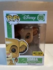 Funko POP! Disney SIMBA Flocked #85 The Lion King HOT TOPIC Exclusive Protector