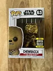 Funko Pop! Disney Star Wars Chewbacca Gold Chrome #63 2019 Galactic Convention