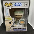 Funko Pop Disney Star Wars Luke Skywalker Hoth #34 Amazon WITH PIN AND PROTECTOR