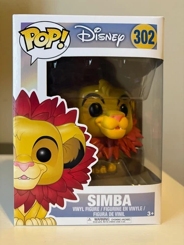 Funko Pop! Disney The Lion King #302 Simba (Leaf Mane) with Protector