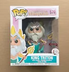 Funko Pop Disney The Little Mermaid King Triton 6" #570 + Free Protector