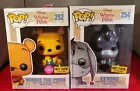 Funko Pop! Disney - WINNIE THE POOH (FLOCKED) & EEYORE (GLITTER) - HTF