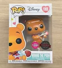 Funko Pop Disney Winnie The Pooh Valentine Flocked #1008 + Free Protector
