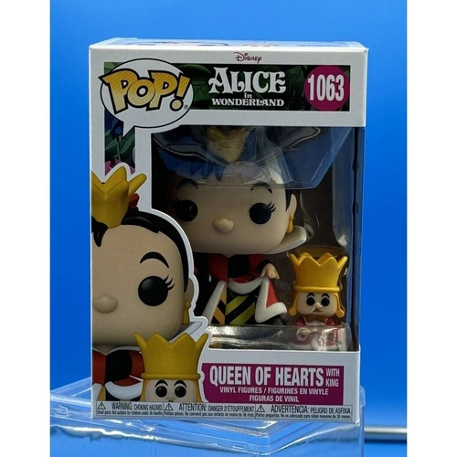 Funko Pop Disney's Alice in Wonderland Red Queen of Hearts & King wProtect 1063
