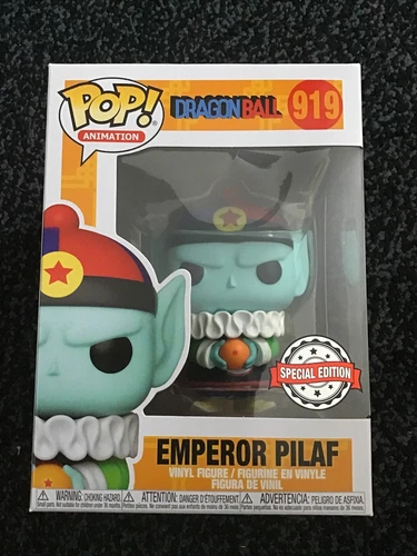 FUNKO POP DRAGON BALL EMPEROR PILAF #919 & GOKU GLITTER #948 NEW
