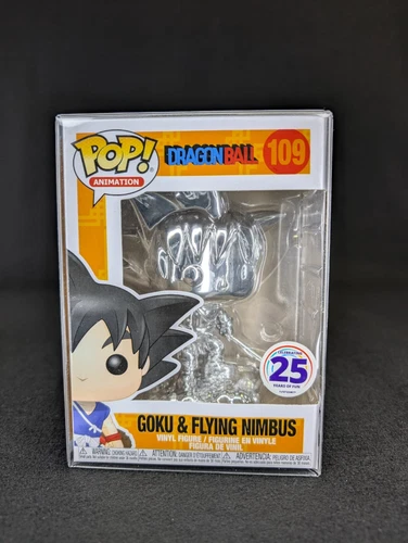 Funko Pop! Dragon Ball - Goku & Flying Nimbus 109 (Silver) (Chrome) W/ Protector