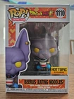 Funko Pop Dragon Ball Super: Beerus (Eating Noodles) #1110 (Hot Topic Exclusive)