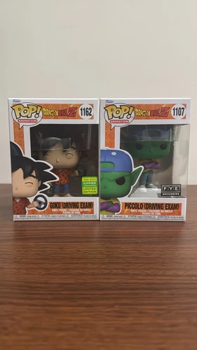 Funko Pop! Dragon Ball Z Goku & Piccolo (Driving Exam) #1107 & #1162