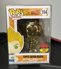 Funko Pop Dragon Ball Z Gold Chrome Super Saiyan Vegeta #154 2018 Toy Tokyo SDCC