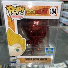 Funko Pop Dragon Ball Z Super Saiyan Vegeta Red Chrome #154 Summer Con 2019