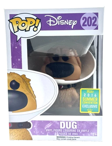 Funko Pop Dug with Cone of Shame # 202 Disney UP 2016 Summer Convention