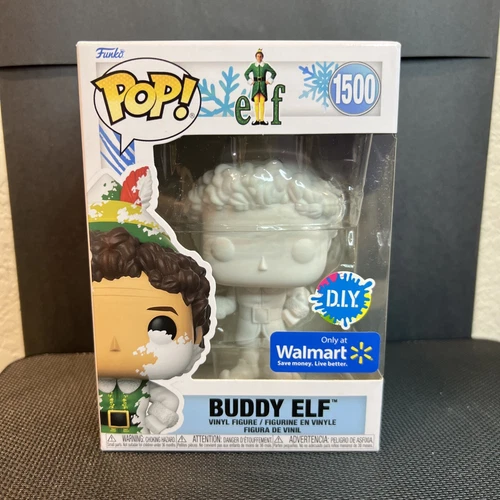 Funko Pop!  ELF - BUDDY ELF #1500 Walmart Exclusive DIY! MINT Box! In PROTECTOR!