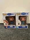 Funko Pop! Elsa #82 and Anna #81 Disney's Frozen Vinyl Figure In Original Box