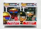 Funko Pop! Exclusives GI Joe #109 Director Destro & #113 Sgt Slaughter MINT