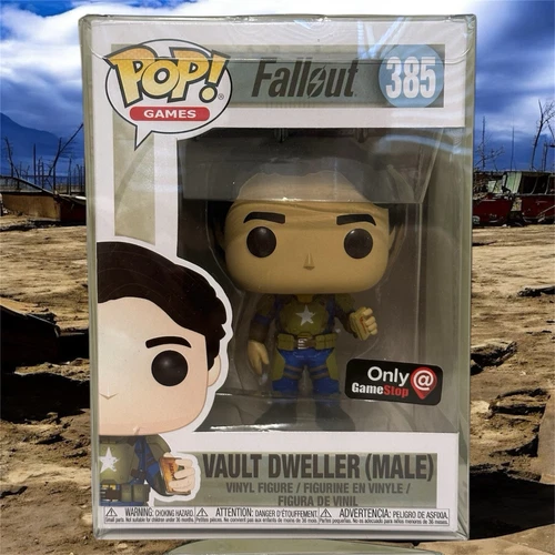 Funko Pop! Fallout #385 Vault Dweller (Male) GameStop Exclusive w/ Protector