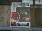 FUNKO POP FUGITIVE TOYS EXCLUSIVE: JUSTICE LEAGUE - THE FLASH #208 (CHROME)
