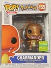 Funko Pop Games #455 Charmander Pokemon Metallic 2022 SDCC Shared Minor Box Dmg