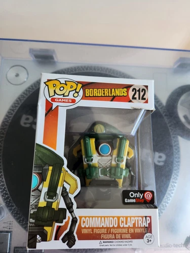 Funko POP! Games Borderlands Commando Claptrap #212 Figure GameStop Exclusive