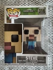 Funko Pop Games Mojanng Minecraft Steve Vinyl Figure #316 RARE