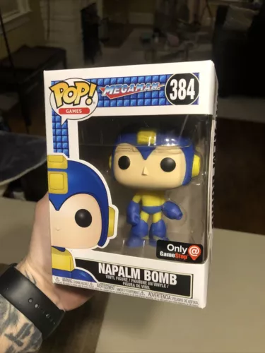 Funko POP! Games Napalm Bomb Vinyl Figure Mega Man #384 Game Stop Exclusive