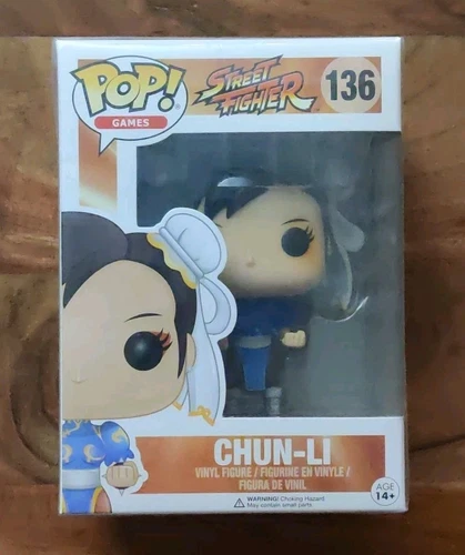 Funko Pop Games Street Fighter II CHUN-LI #136 Blue Capcom MIB COLLECTOR GRADE