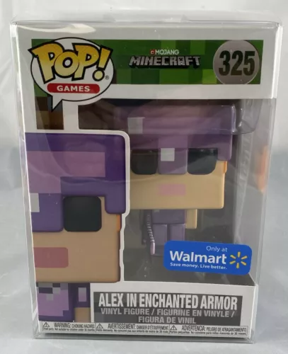 FUNKO POP GAMES/MINECRAFT - ALEX IN ENCHANTED ARMOR #325 Walmart Excl NEW