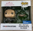 FUNKO POP Ghostbusters Dr. Peter Venkman & Slimer Hallmark Ornament