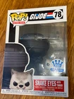 Funko Pop! GI Joe Snake Eyes w/ Timber Wolf #78 Funko Shop Exclusive NEW