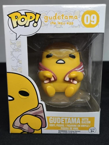 Funko Pop Gudetama With Bacon 09 The Lazy Egg Sanrio Vinyl Figure