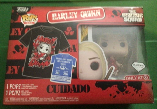 Funko POP Harley Quinn Suicide Squad Diamond W/ Tees 2XL New