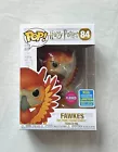 Funko POP! Harry Potter FAWKES Flocked #84 2019 SDCC Exclusive with Protector